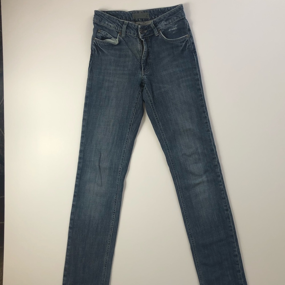 Acne Studios Distressed Blue Jeans sz 28 - Picture 3 of 8